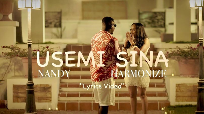 LYRICS VIDEO: Nandy Ft Harmonize - Usemi sina